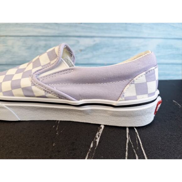 Vans Slip-On Checkerboard Lavender Canvas Shoes-Size 6 - Picture 16 of 16